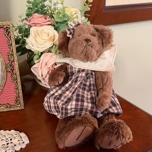 Vintage Teddy Bear (tear in one leg …see pics) approx 12”